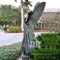 Garden decoration metal cast life size bronze butterfly lady sculpture
